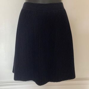 Rebecca Taylor Black Ribbed Skirt Size Large